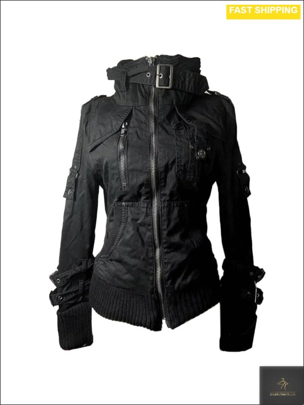 Goth Y2k Zipper Hoodie Punk Streetwear Harajuku Sweatshirt